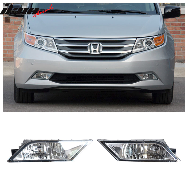 Lights Compatible With 2011-2013 Honda Odyssey, Factory Style Fog
