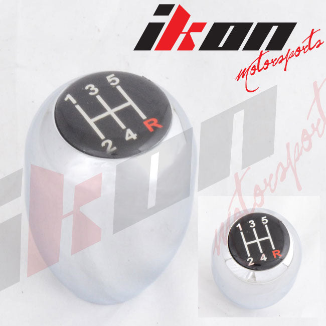 M10 X 1.5 Manual MT Transmission 5 Speed Chrome T-R Gear Shift Knob For VW Golf