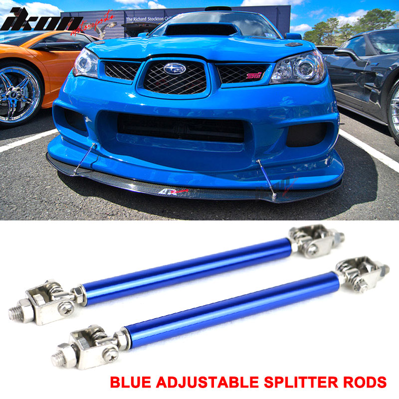 Universal 1 Pair Car Splitter Rods 75/100/150/200mm Racing Adjustable Front Rear Bumper Lip Support Strut Brace Tie Pull Bar Kit I3557714957 - View #4