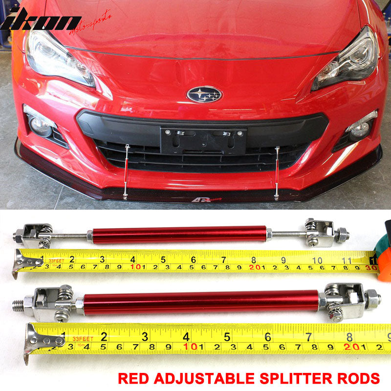 Barre De Support Red Strut Pour Honda Acura - 2 Pièces Aluminium Rouge