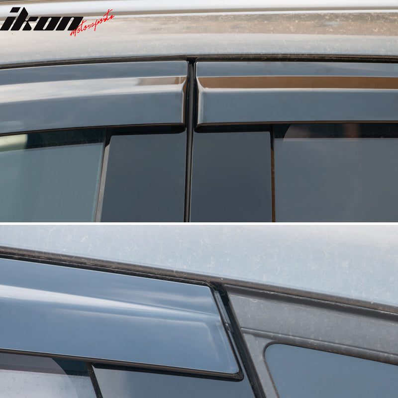Fits 17-24 Mazda CX-5 KE Polycarbonate Window Visors Wind Deflector 4Pc Set
