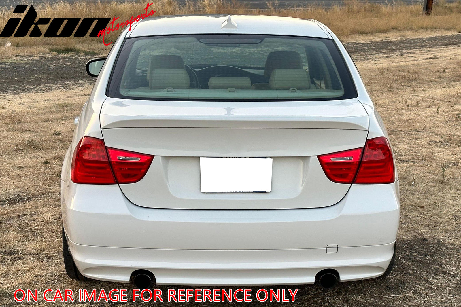 Fits 06-11 BMW E90 3-Series Trunk Spoiler OE Factory Style Fiberglass Rear Wing