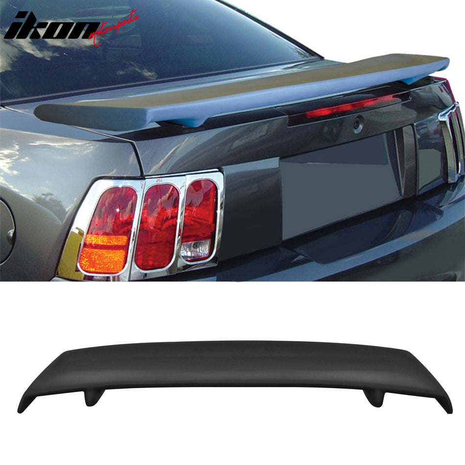 1994-1998 Ford Mustang Custom Style Gray Primer Trunk Spoiler Wing Lip