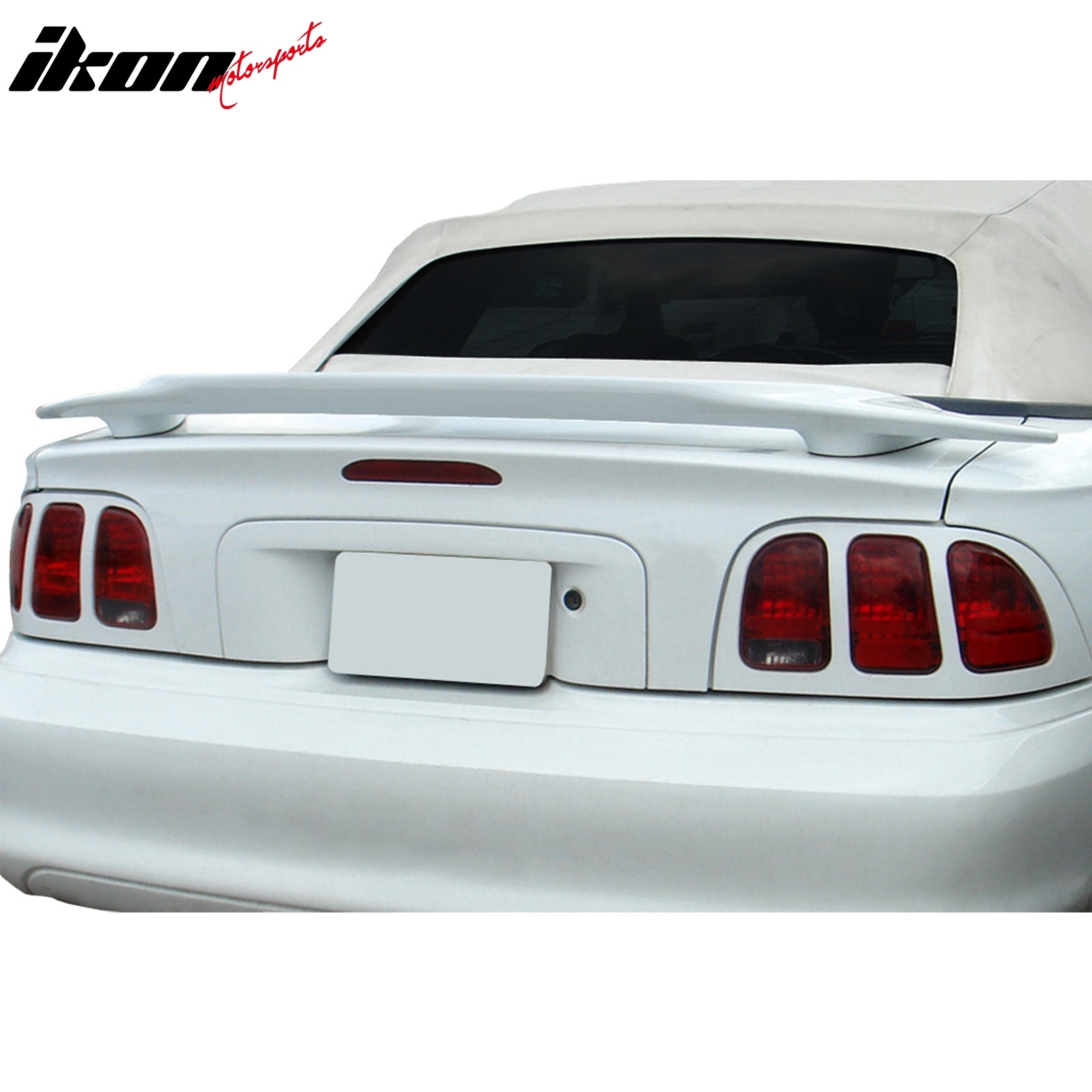 IKON MOTORSPORTS, Trunk Spoiler Compatible with 1994-1998 Ford Mustang ...