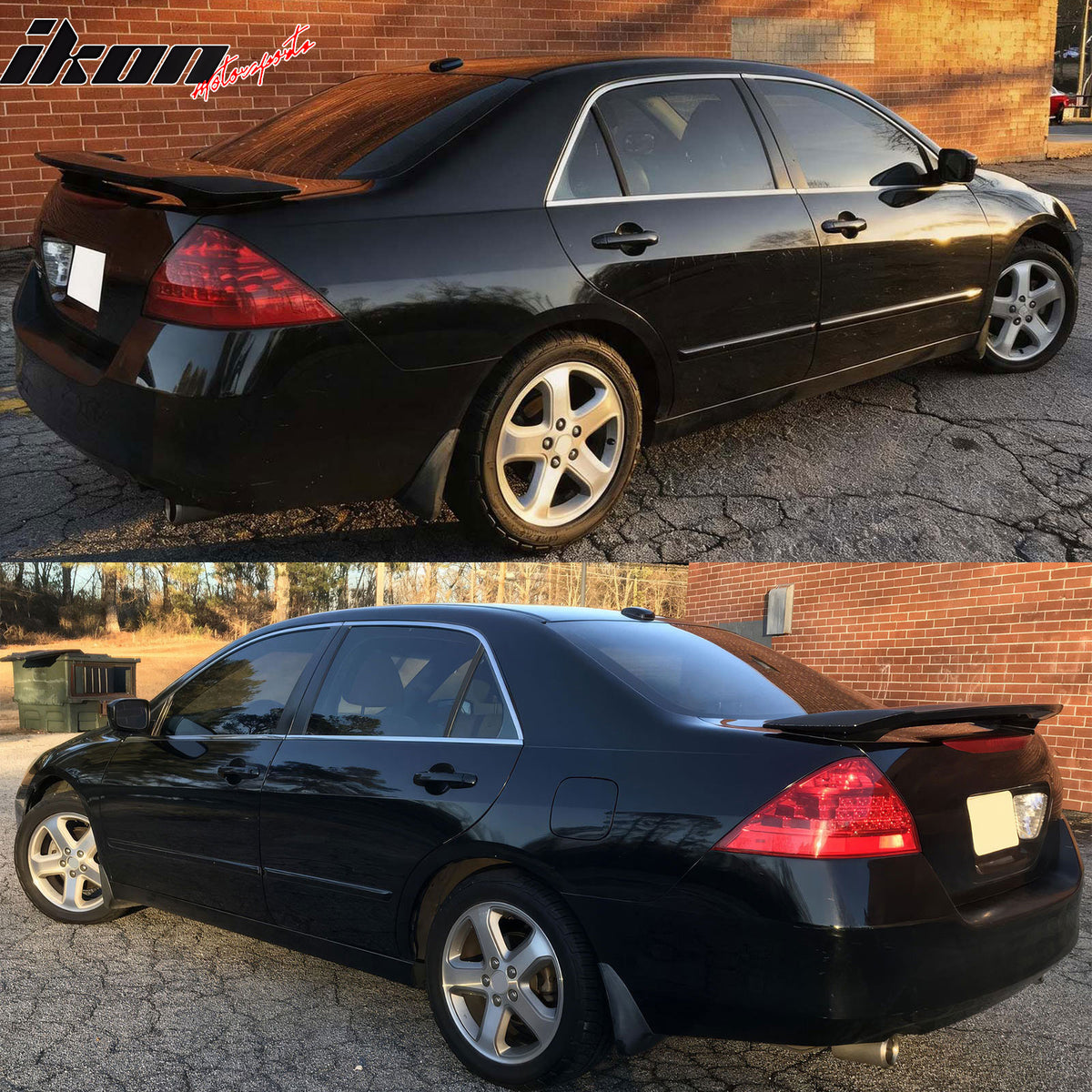 Fits 06-07 Honda Accord 4Dr OE Style Rear Trunk Spoiler Lid Wing Gray Primer ABS