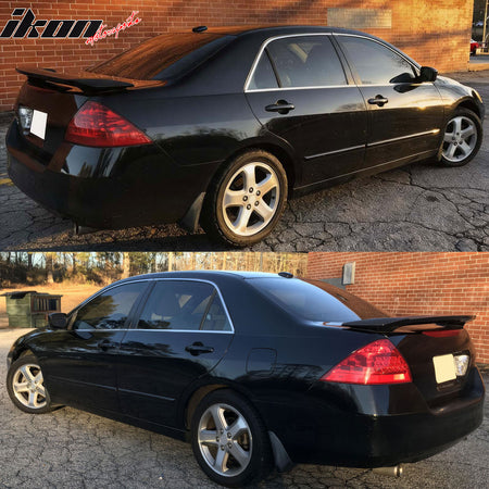 Fits 06-07 Honda Accord 4Dr OE Style Rear Trunk Spoiler Lid Wing Gray Primer ABS