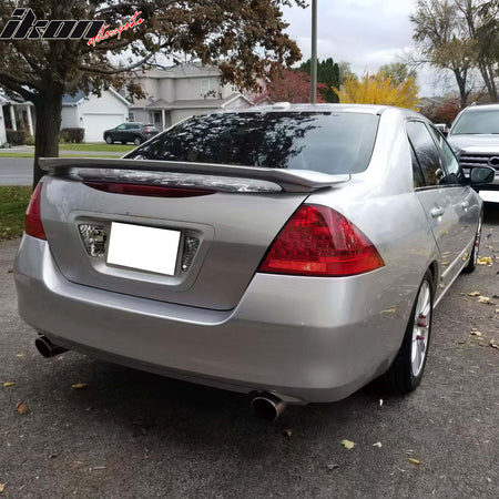 Fits 06-07 Honda Accord 4Dr OE Style Rear Trunk Spoiler Lid Wing Gray Primer ABS