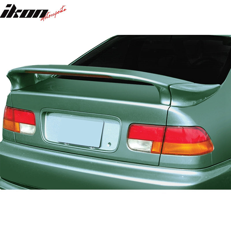 1996-2000 Honda Civic 2Dr Custom Style Trunk Spoiler Wing 3PCS W/ LED