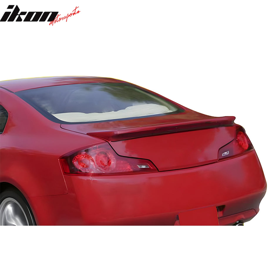 2003-2007 INFINITI G35 Gray Primer OE Trunk Spoiler W/ LED Fiberglass