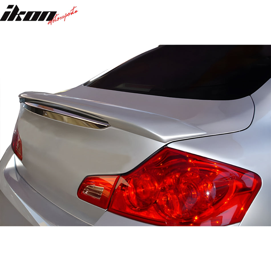 2007-2015 INFINITI G35 Gray Custom Mount Trunk Spoiler Fiberglass