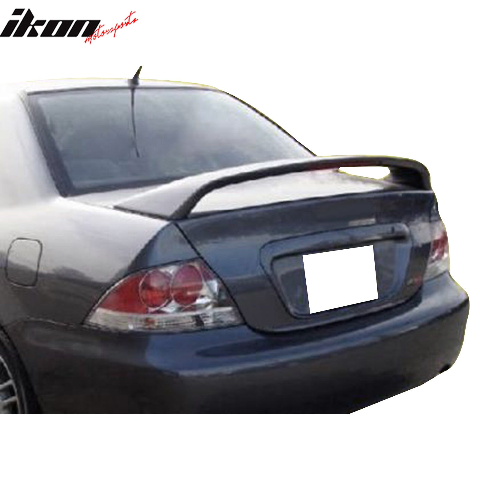 Fits 02-07 Mitsubishi Lancer Gray Primer OE Fiberglass Trunk Spoiler ...