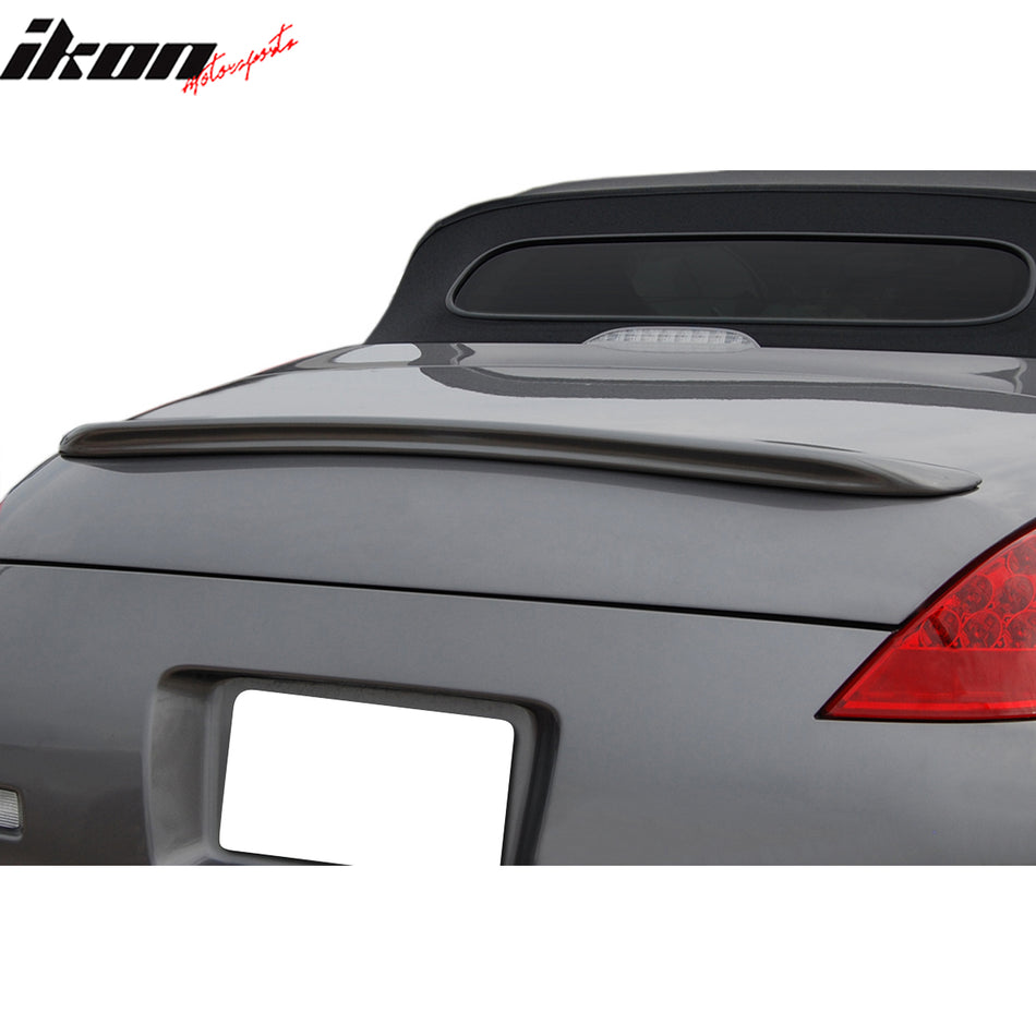 2003-2009 Nissan 350Z Custom Mount Gray Trunk Spoiler Fiberglass