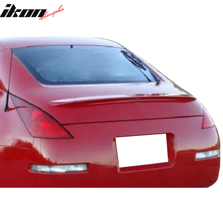 2003-2009 Nissan 350Z Coupe OE Gray Primer Trunk Spoiler Fiberglass