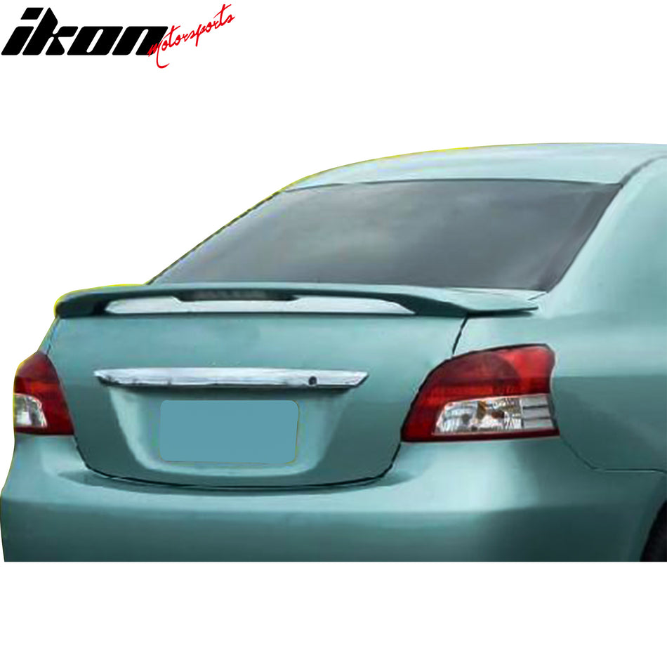 2007-2013 Toyota Yaris OE Style Gray Primer Trunk Spoiler W/LED FRP