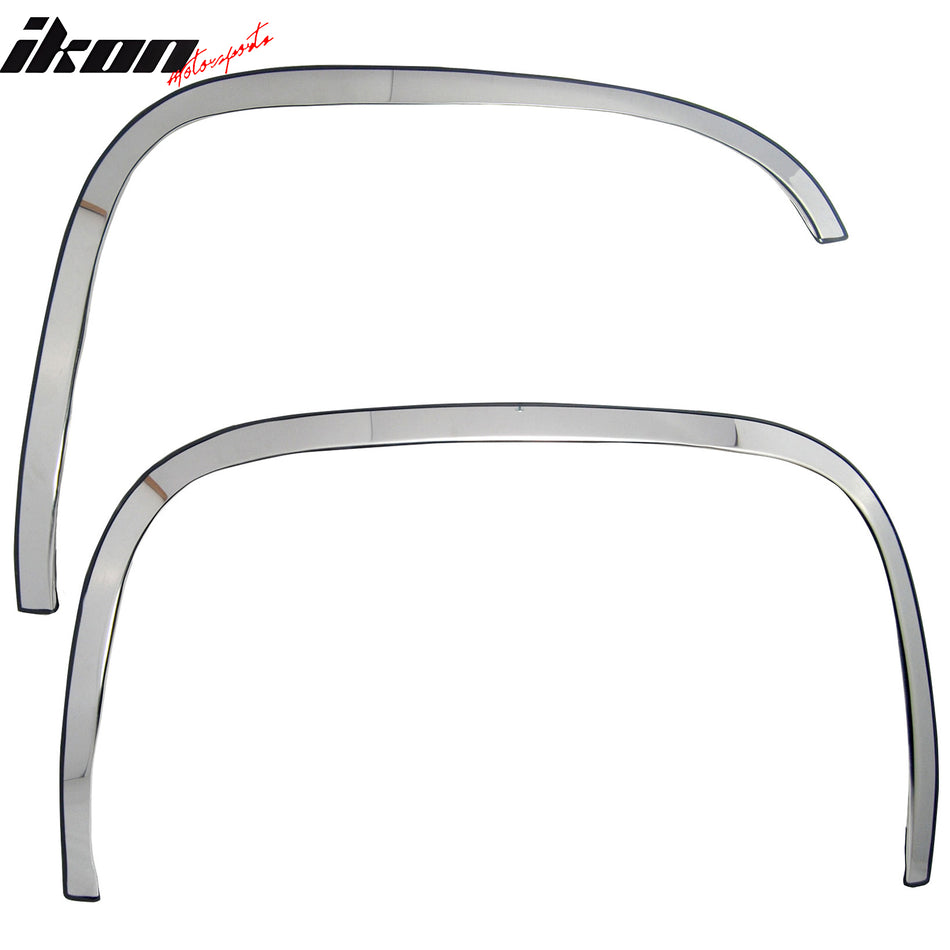 2007-2013 Chevy Silverado Fender Flares Stainless Steel Cover Polished