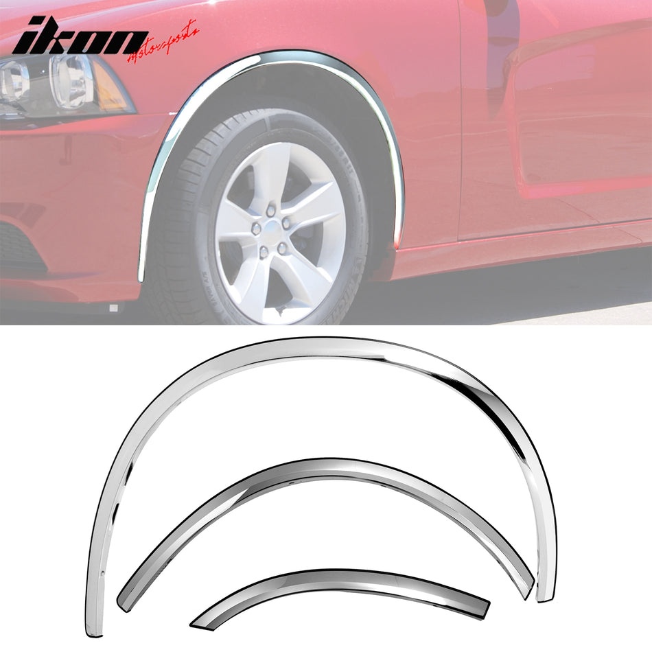 2011-2020 Dodge Charger Fender Flares Cover Stainless Steel Polished