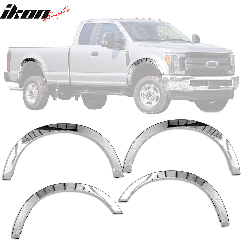 2017-2020 Ford F-250 F-350 Super Fender Flare Stainless Steel Polished