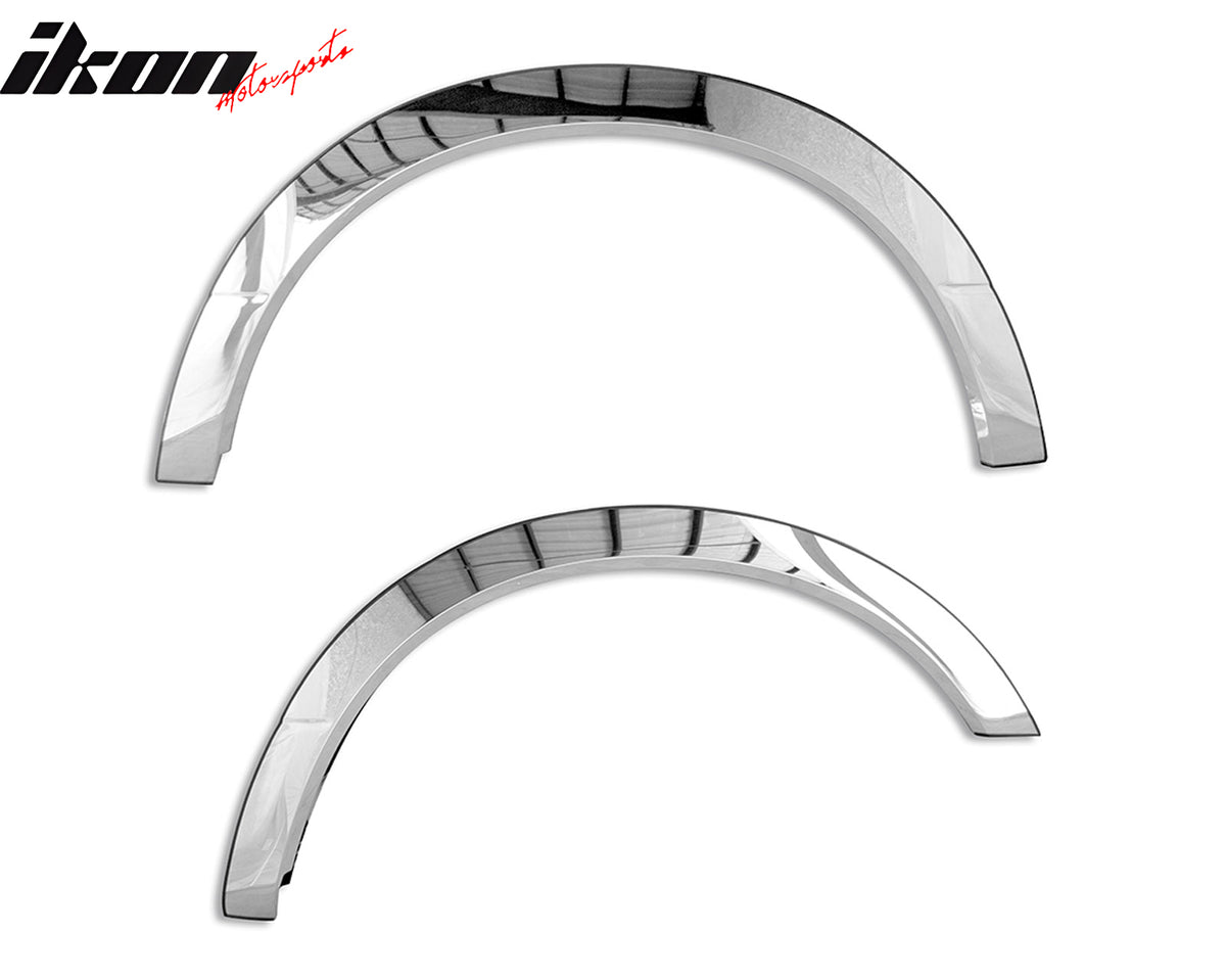 For 17-20 Ford F-250 F-350 Super Duty Stainless Steel Mirror Finish Fender Flare