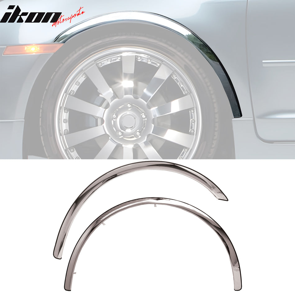 2006-2008 Ford Fusion Milan Zephyr Fender Flares Cover Stainless Steel