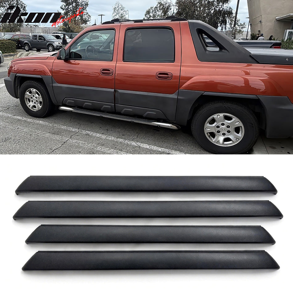 2002-2006 Chevrolet Avalanche 1500/2500 Wheel Fender Trims Dark Gray ABS 4PCS Set