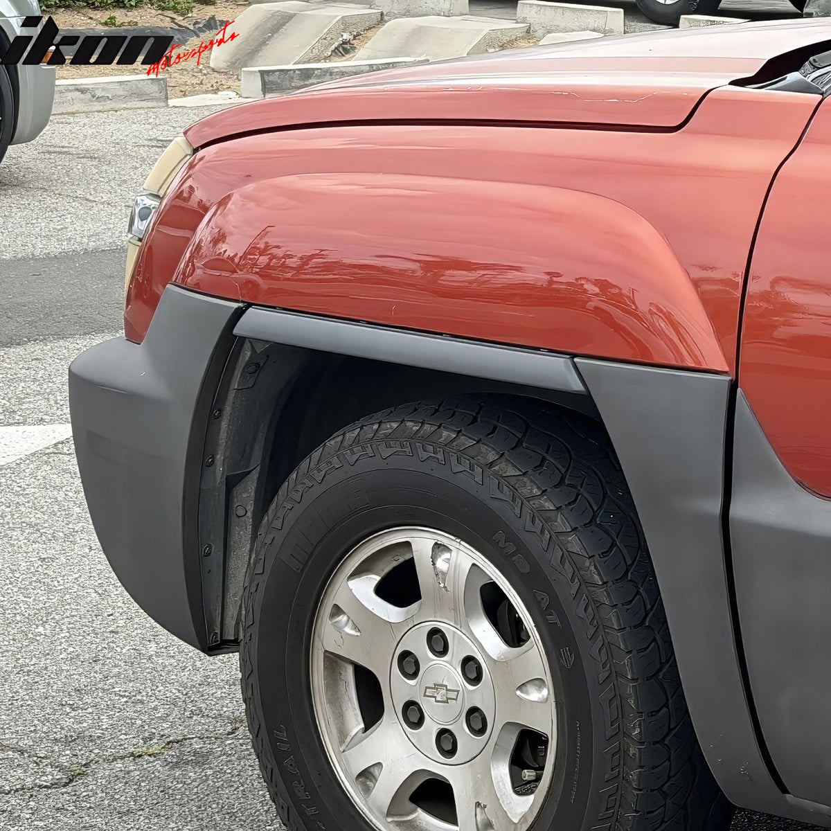 Fits 2002-2006 Chevy Avalanche 1500 2500 Dark Gray Side Fender Trims ABS 4PCS