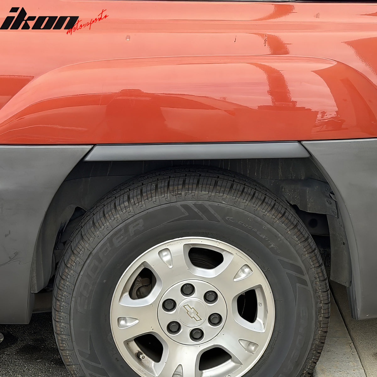 Fits 2002-2006 Chevy Avalanche 1500 2500 Dark Gray Side Fender Trims ABS 4PCS