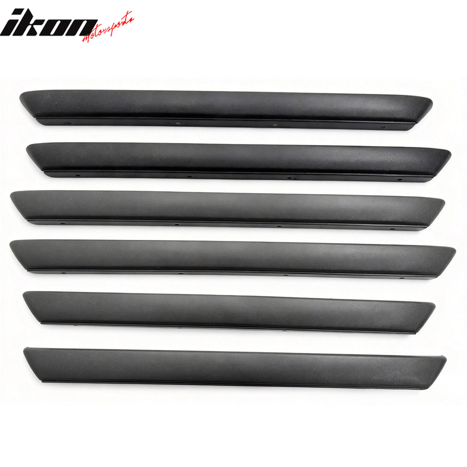 2002-2006 Chevrolet Avalanche 1500/2500 Wheel Fender Trims Light Gray ABS 6PCS Set