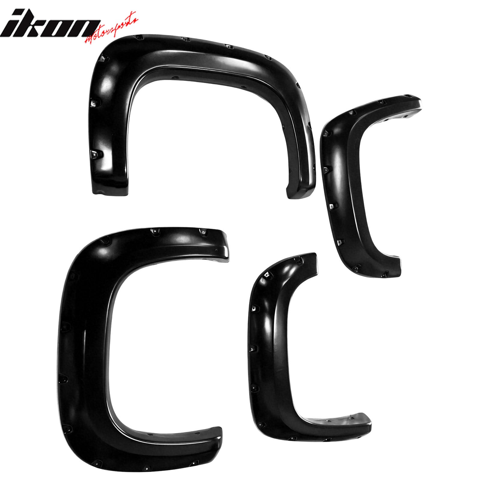 For 2011-2014 GMC Sierra 2500 3500 HD 78.7"/97.6" Pocket Rivet ABS Fender Flares