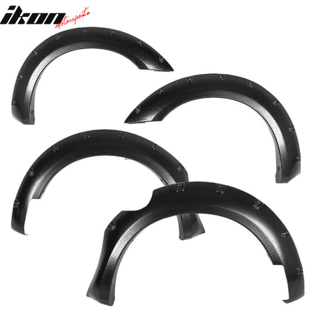 Fits 05-21 Nissan Frontier 60" Short Bed Pocket Riveted Style Fender Flares ABS