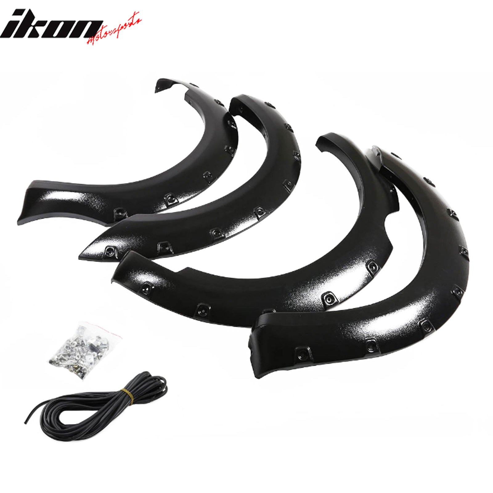 Fits 05-21 Nissan Frontier 60" Short Bed Pocket Riveted Style Fender Flares ABS