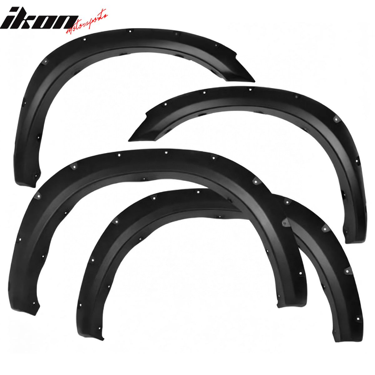 Fits 20-22 Ram 2500 Pocket Style Fender Flares Wheel Arch Extension Cover PP 4PC