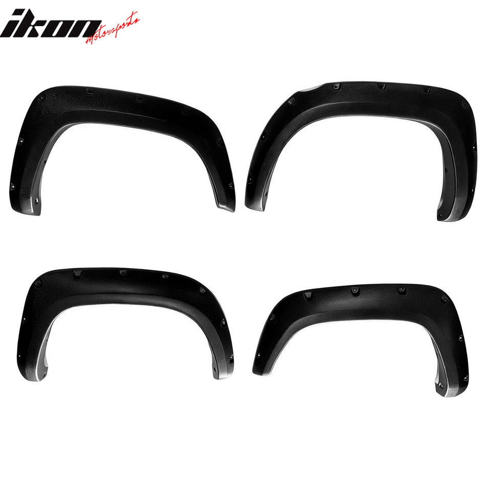 2016-2023 Toyota Tacoma Pocket Rivet Bolt Fender Flares Cover Black ABS