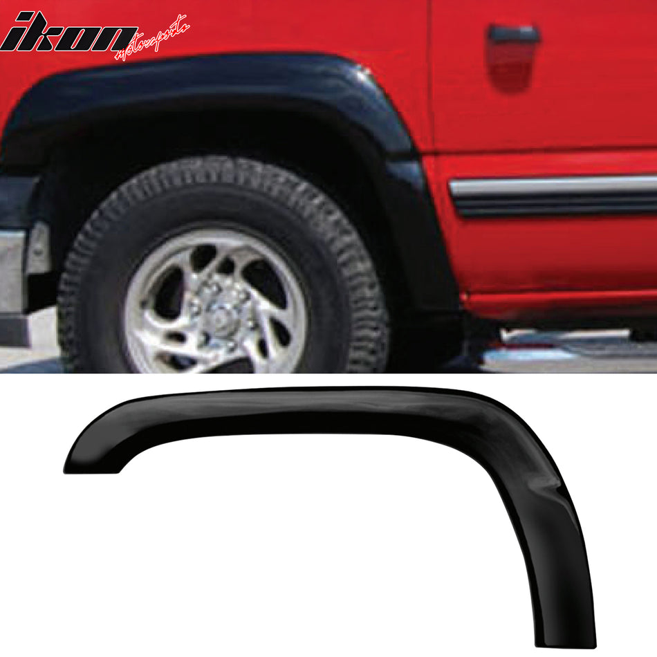 1999-2006 Chevy Silverado Rivet/Bolt Style Fender Flares Black PP 4PCS