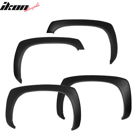 Clearance! Fits 99-06 Chevy Silverado Black Bolt Style Fender Flares Covers 4PCS