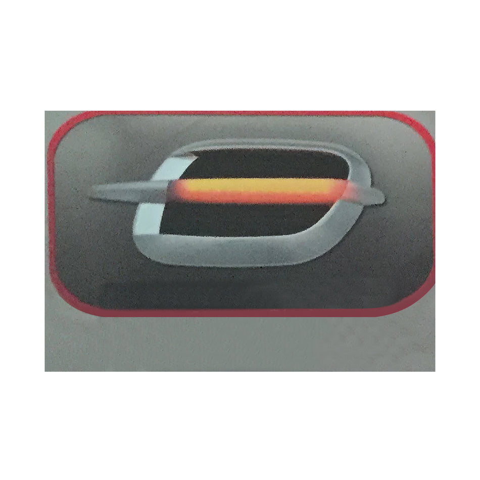 Universal Car SUV Air Flow Fender Side Intake Vent Trim W/Amber Led