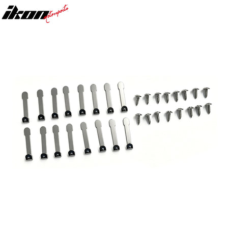 IKON MOTORSPORTS Fender Flares Compatible with 1998-2002 Lincoln Navigator 1997-2002 Ford Expedition, Chrome Wheel Flare Cover Protector Trims Set, 4 Pcs, Front & Rear