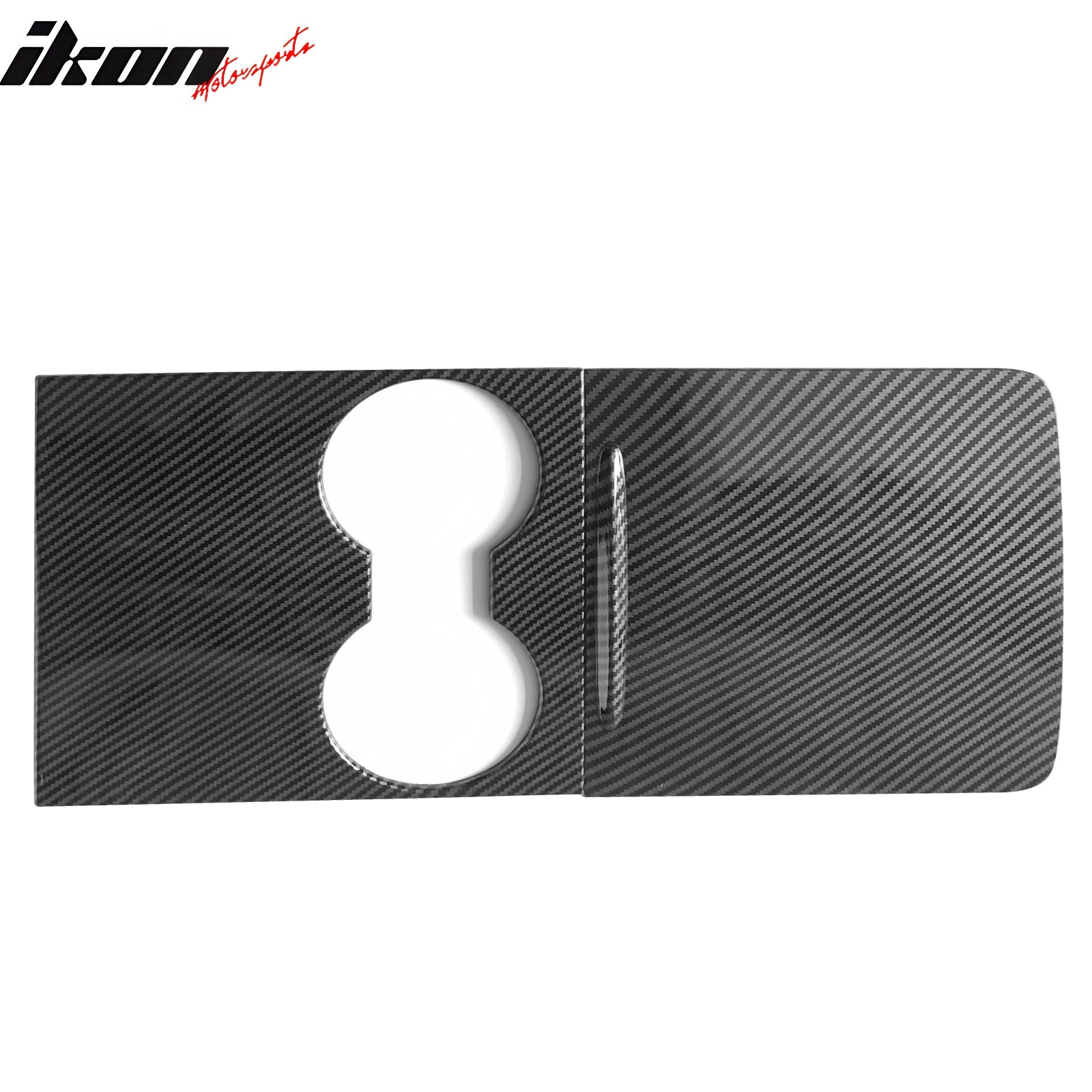 IKON MOTORSPORTS, Console Box Cover Compatible With 2021-2023 Tesla Model 3 & Model Y, ABS Storage Box Cover Trim 2PCS, 2022