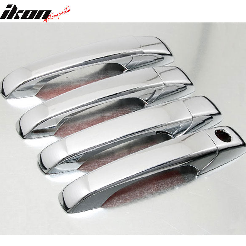 Handle Cover Compatible With 2005-2010 CHRYSLER 300 & 300C, Chrome Door Handle Cover by IKON MOTORSPORTS, 2005 2006 2007 2008 2009