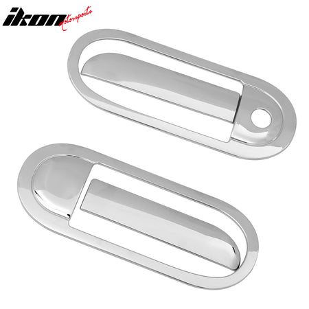 Fits 02-05 Ford Thunderbird Front Rear Door Handle Cover W/ 1-Keyhole Chrome ABS