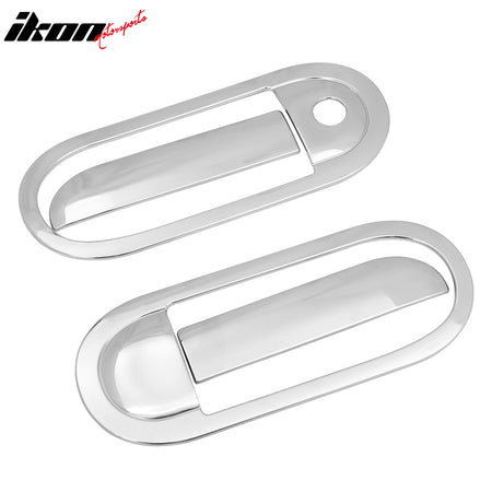 Fits 02-05 Ford Thunderbird Front Rear Door Handle Cover W/ 1-Keyhole Chrome ABS