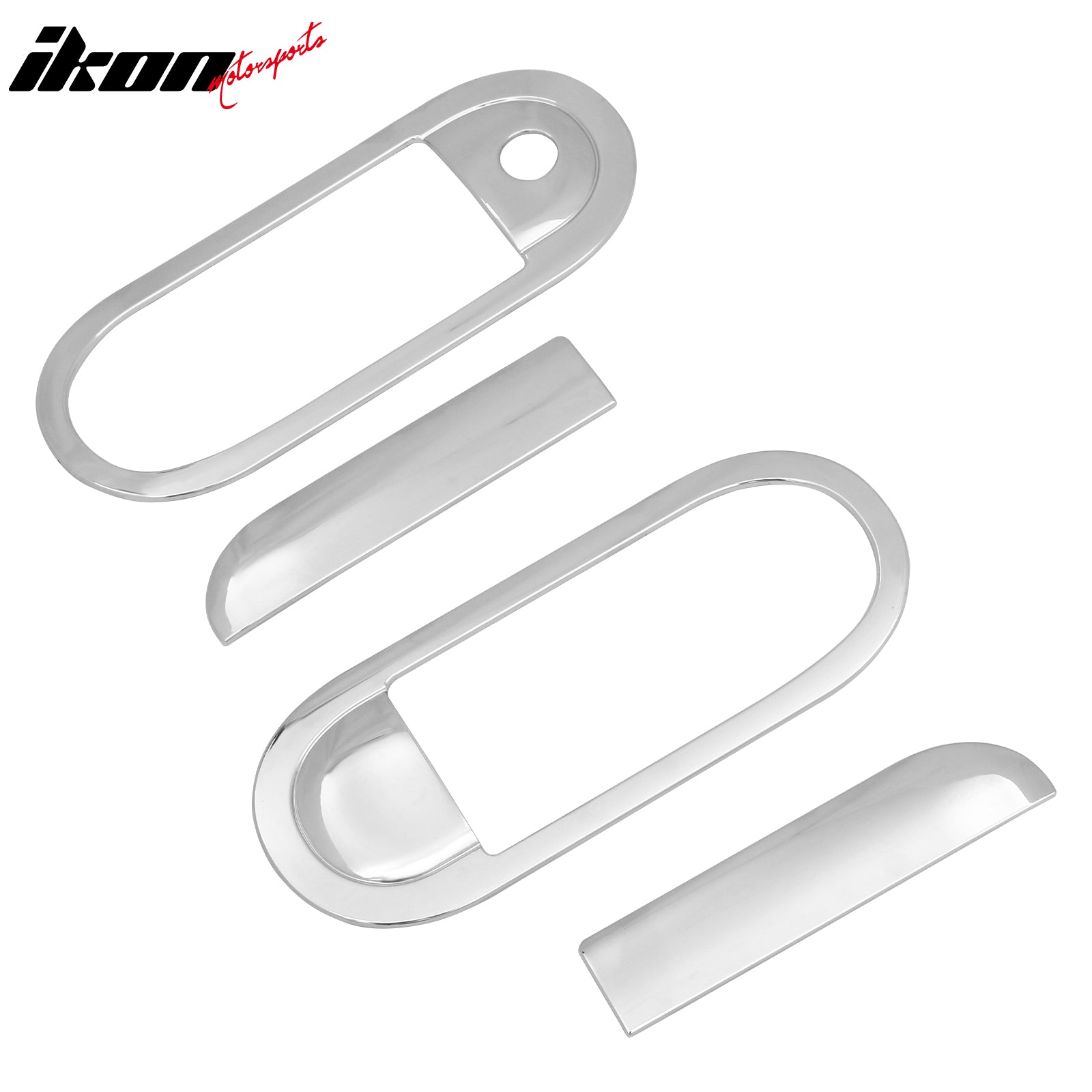 Fits 02-05 Ford Thunderbird Front Rear Door Handle Cover W/ 1-Keyhole Chrome ABS