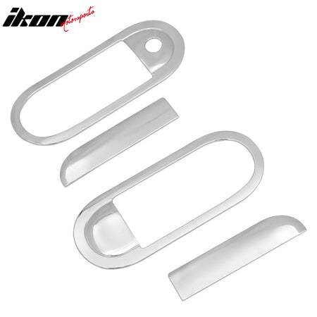 Fits 02-05 Ford Thunderbird Front Rear Door Handle Cover W/ 1-Keyhole Chrome ABS