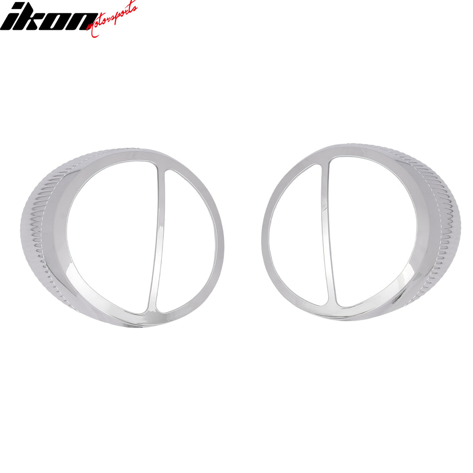 2002-2005 Ford Thunderbird Tail Light Bezels Trim Chrome ABS 2PCS
