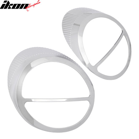 Fits 02-05 Ford Thunderbird 2PCS Rear Taillight Bezel Cover Chrome Trim ABS