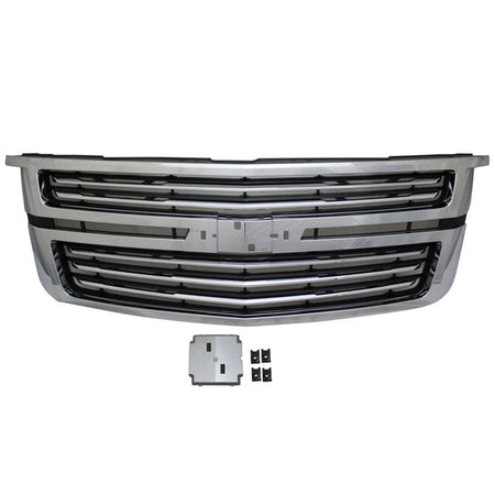 Fits 15-20 Chevy Tahoe LTZ Style Front Upper Factory Grill Grille Chrome