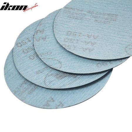 100PC 5in 127mm 150 Grit Auto Sanding Disc Sandpaper Sheets Sand PaperIkon Motorsports