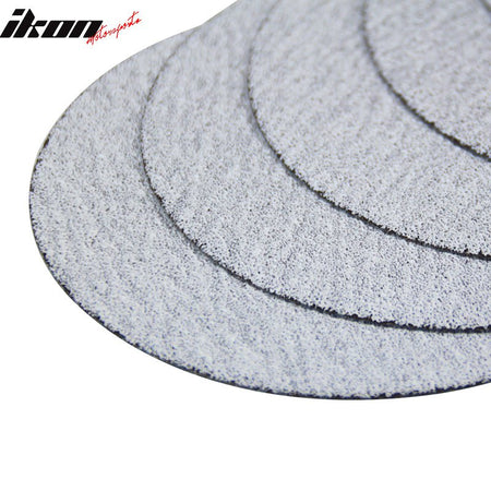 100PC 5in 127mm 80 Grit Auto Sanding Disc Sandpaper Sheets Sand PaperIkon Motorsports