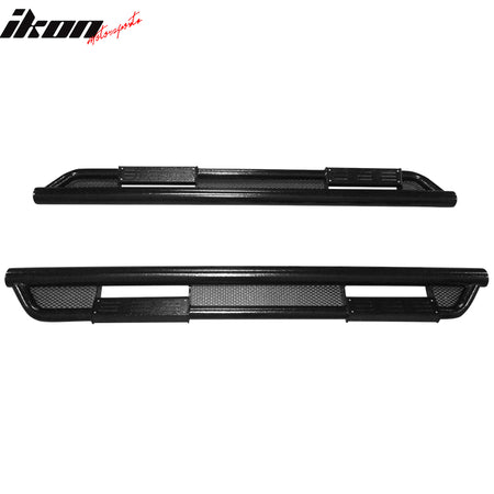 IKON MOTORSPORTS, Running Boards Compatible With 2009-2018 Dodge Ram 1500 & 2019-2023 Ram 1500 Classic & 2010-2018 2500 3500 Quad/Extended Cab, Black Side Drop Board Steps, 2016 2017 2018 2019 2020