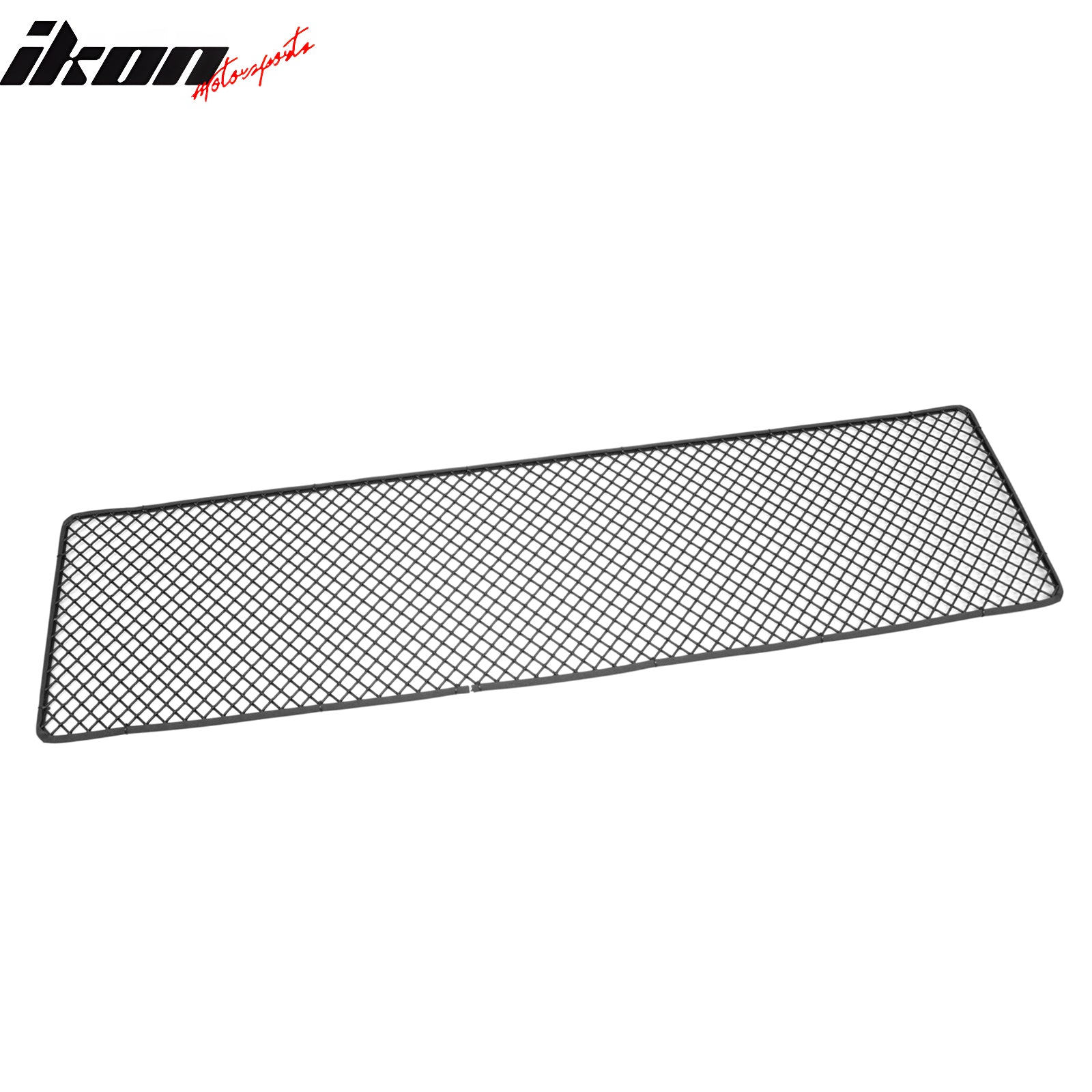 Universal Woven Mesh LockCrimp Style Front Bumper Grille Insert Assembly Black