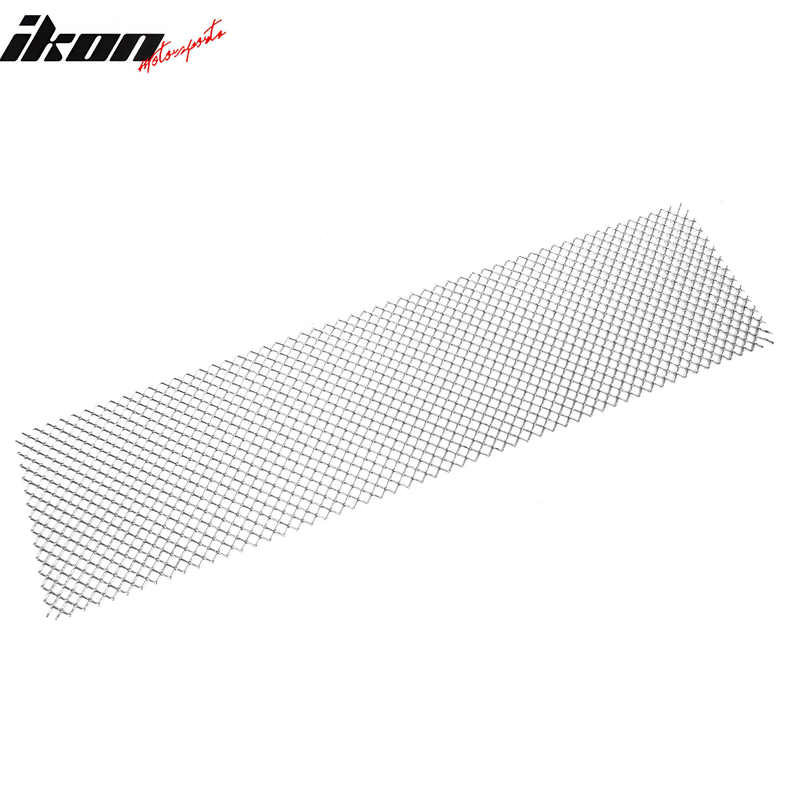 Universal Woven Mesh Style Front Bumper Grille Insert Assembly Chrome